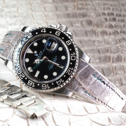 Alligator Leather Strap for Rolex GMT-Master II