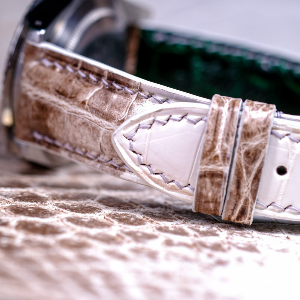Alligator Leather Strap for Rolex Oyster Perpetual