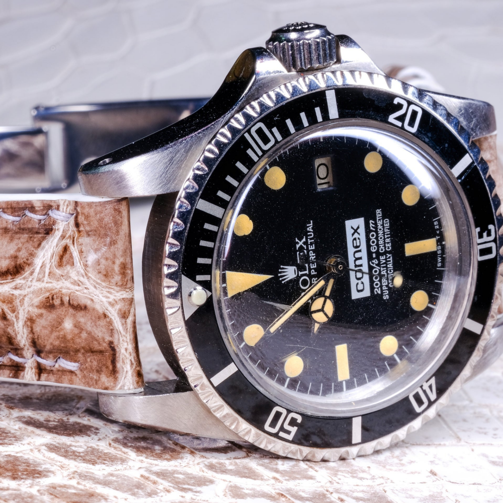 Alligator Leather Strap for Rolex Oyster Perpetual
