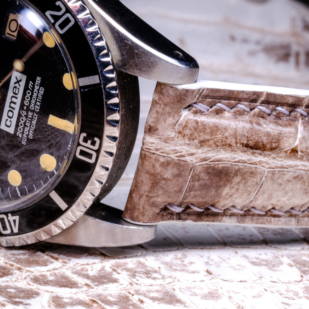 Alligator Leather Strap for Rolex Oyster Perpetual