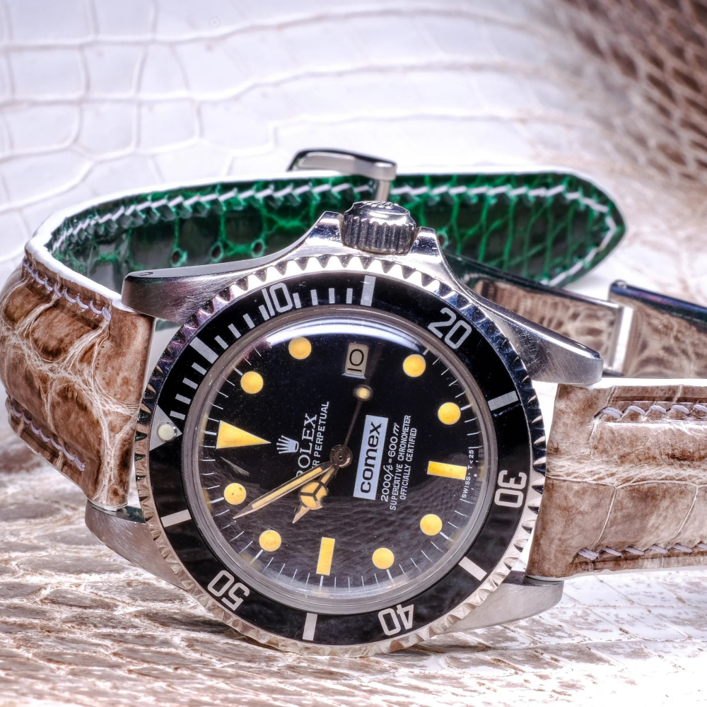 Alligator Leather Strap for Rolex Oyster Perpetual