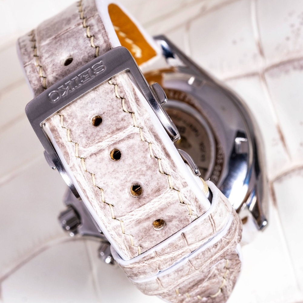 Alligator Leather Strap for Seiko
