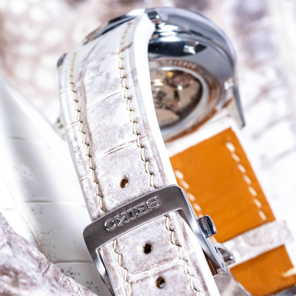 Alligator Leather Strap for Seiko
