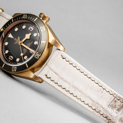 Alligator Leather Strap for Tudor Black Bay