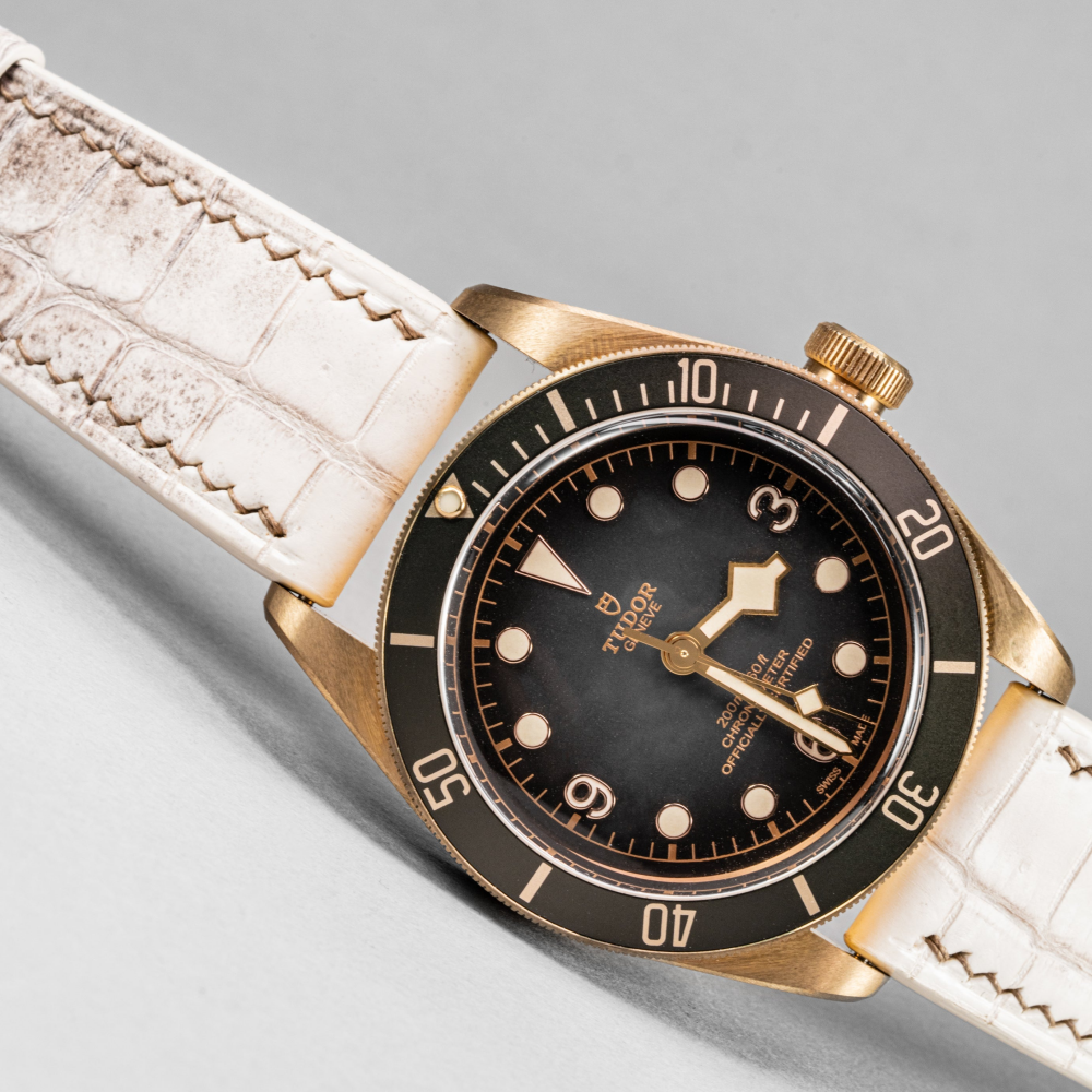 Alligator Leather Strap for Tudor Black Bay