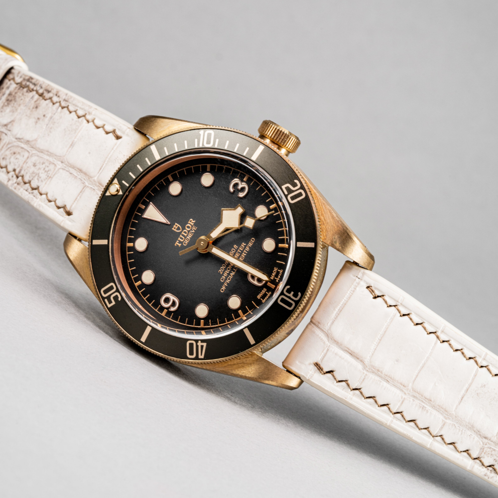 Alligator Leather Strap for Tudor Black Bay
