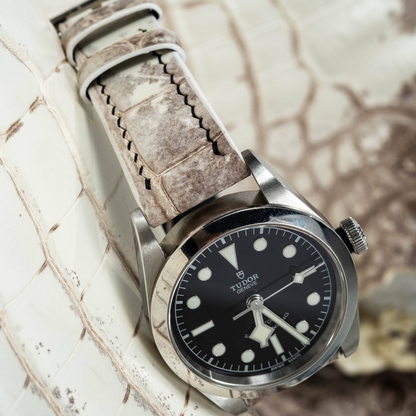 Alligator Leather Strap for Tudor Black Bay