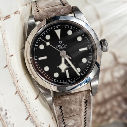 Alligator Leather Strap for Tudor Black Bay