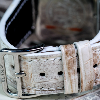 Alligator Leather Strap for Hermes Watch