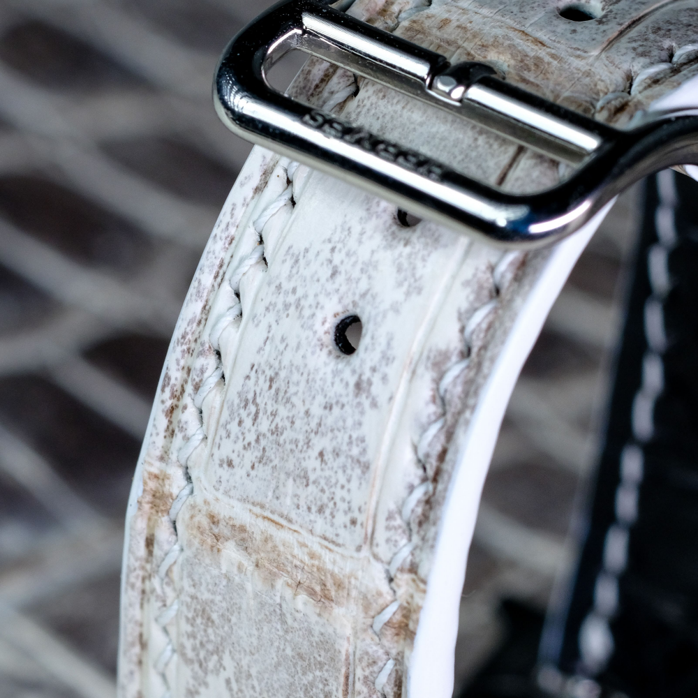 Alligator Leather Strap for Hermes Watch
