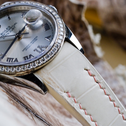 Alligator Leather Strap for Rolex Datejust