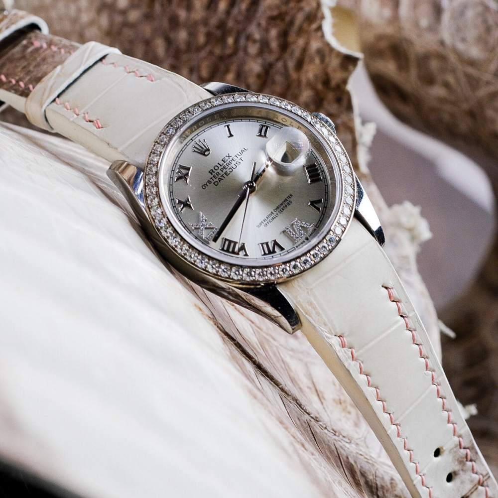 Alligator Leather Strap for Rolex Datejust