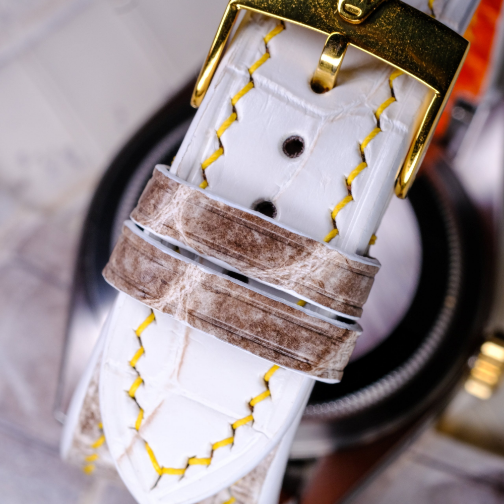 Alligator Leather Strap for Rolex Sky-Dweller