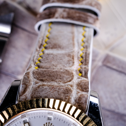 Alligator Leather Strap for Rolex Sky-Dweller