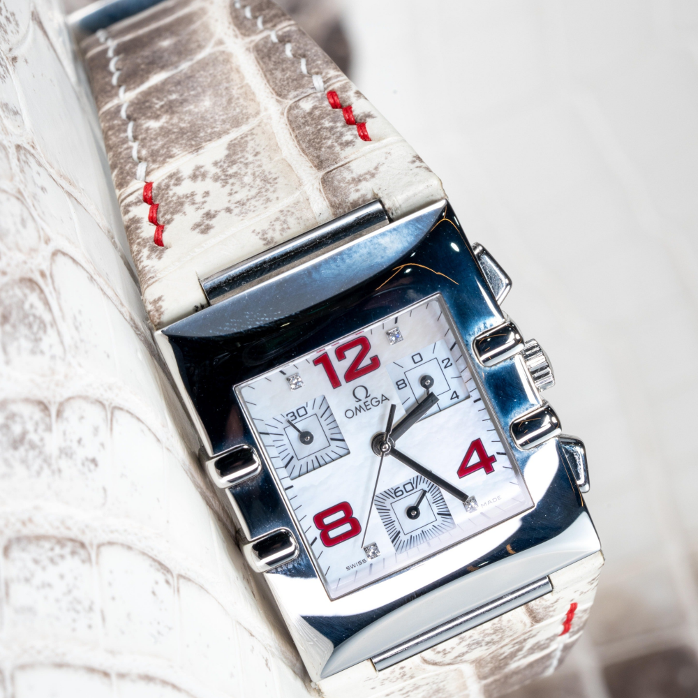 Alligator Leather Strap for Omega Constellation