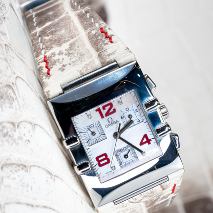 Alligator Leather Strap for Omega Constellation