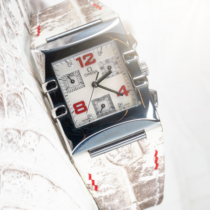 Alligator Leather Strap for Omega Constellation