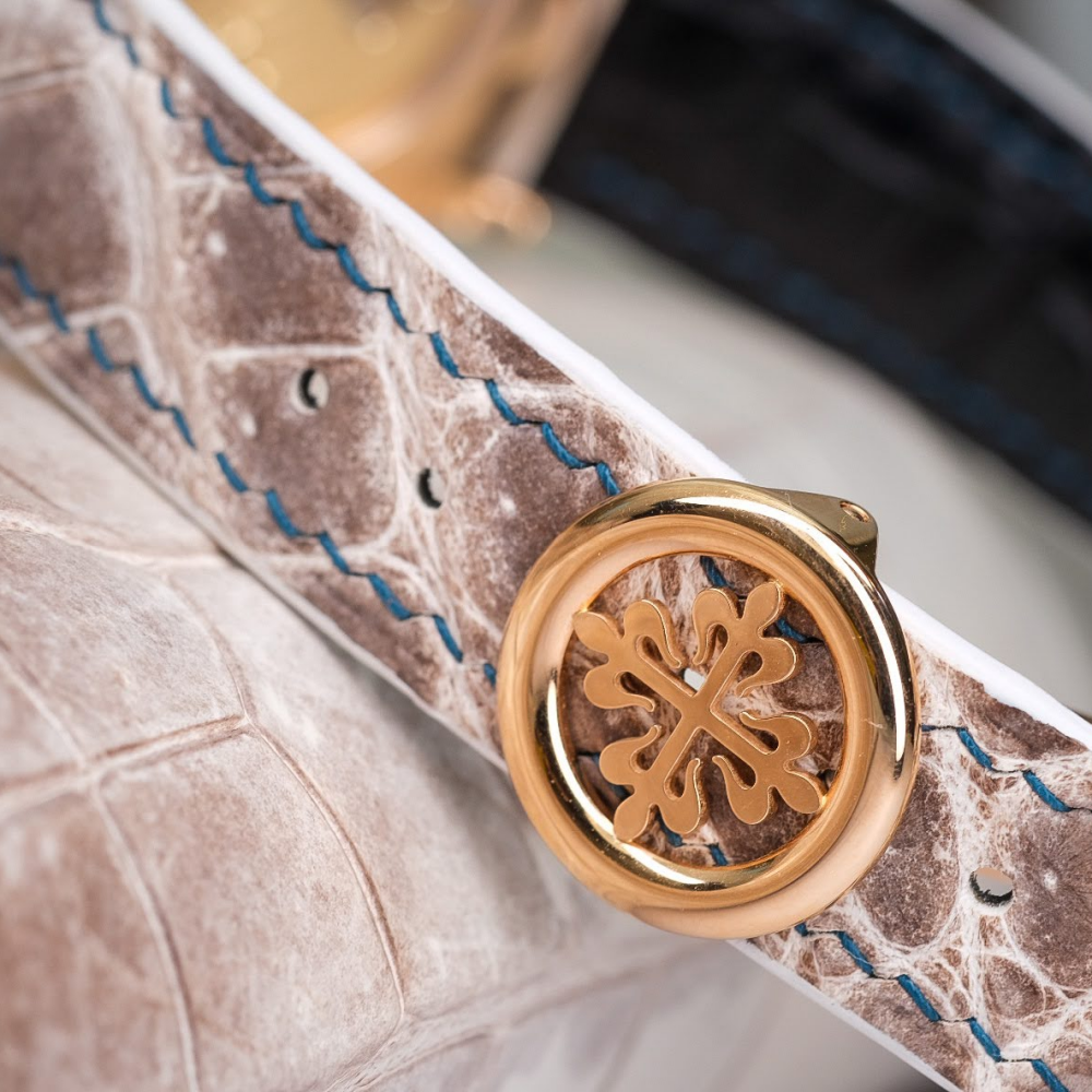Alligator Leather Strap for Patek Philippe Annual Calendar
