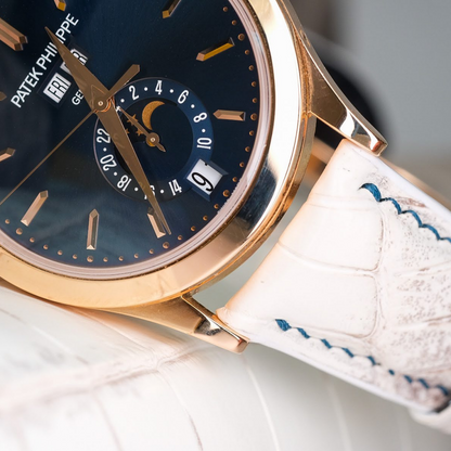 Alligator Leather Strap for Patek Philippe Annual Calendar