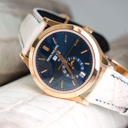 Alligator Leather Strap for Patek Philippe Annual Calendar