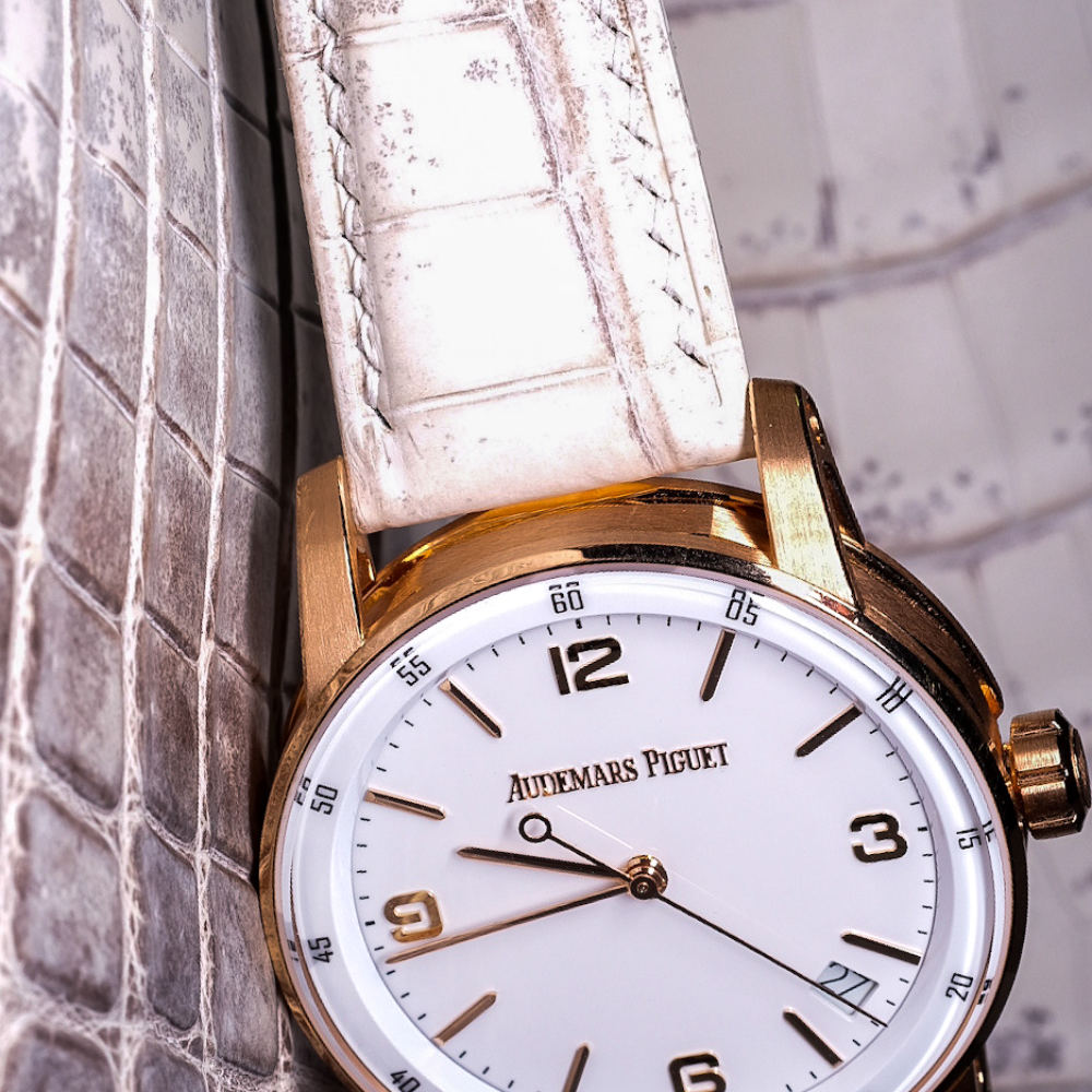 Alligator Leather Strap for Audemars Piguet Code 11.59