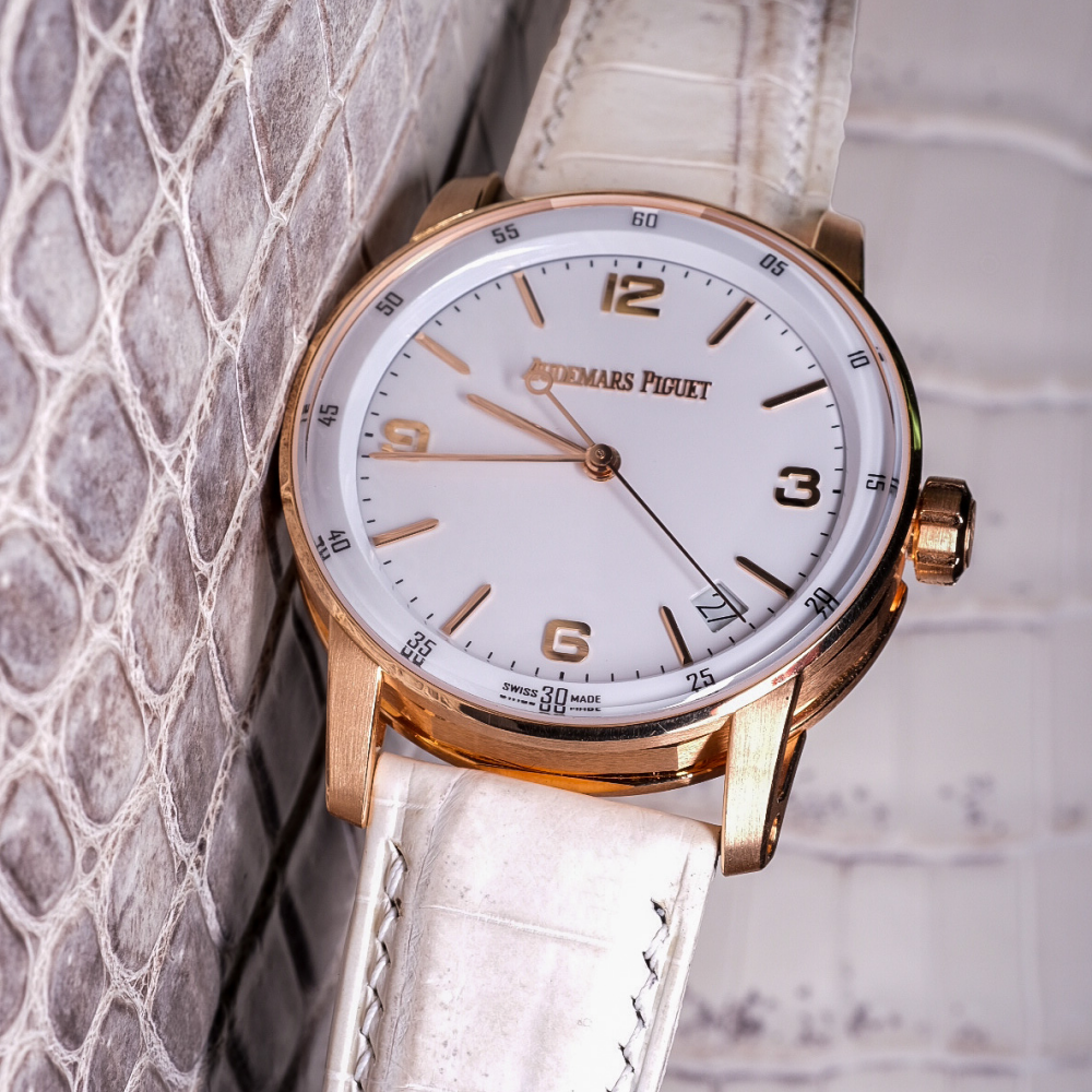 Alligator Leather Strap for Audemars Piguet Code 11.59