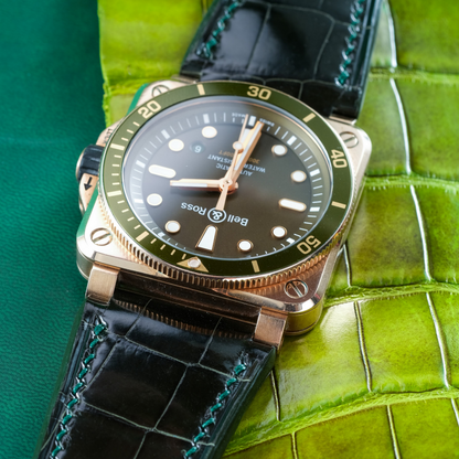 Alligator Leather Strap for Bell & Ross