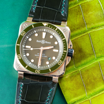 Alligator Leather Strap for Bell & Ross