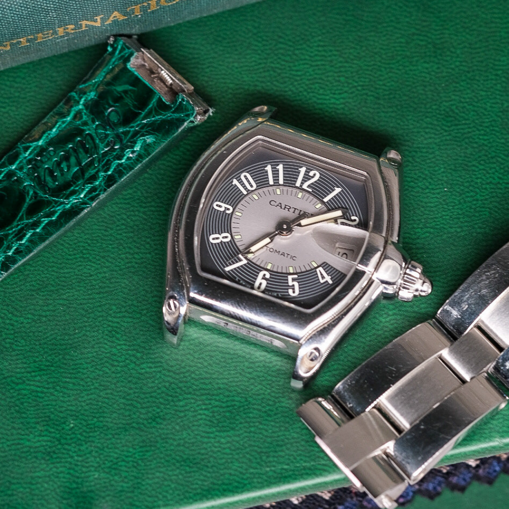 Alligator Leather Strap for Cartier Roadster
