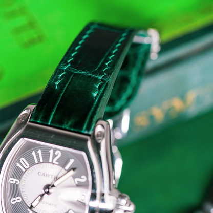 Alligator Leather Strap for Cartier Roadster