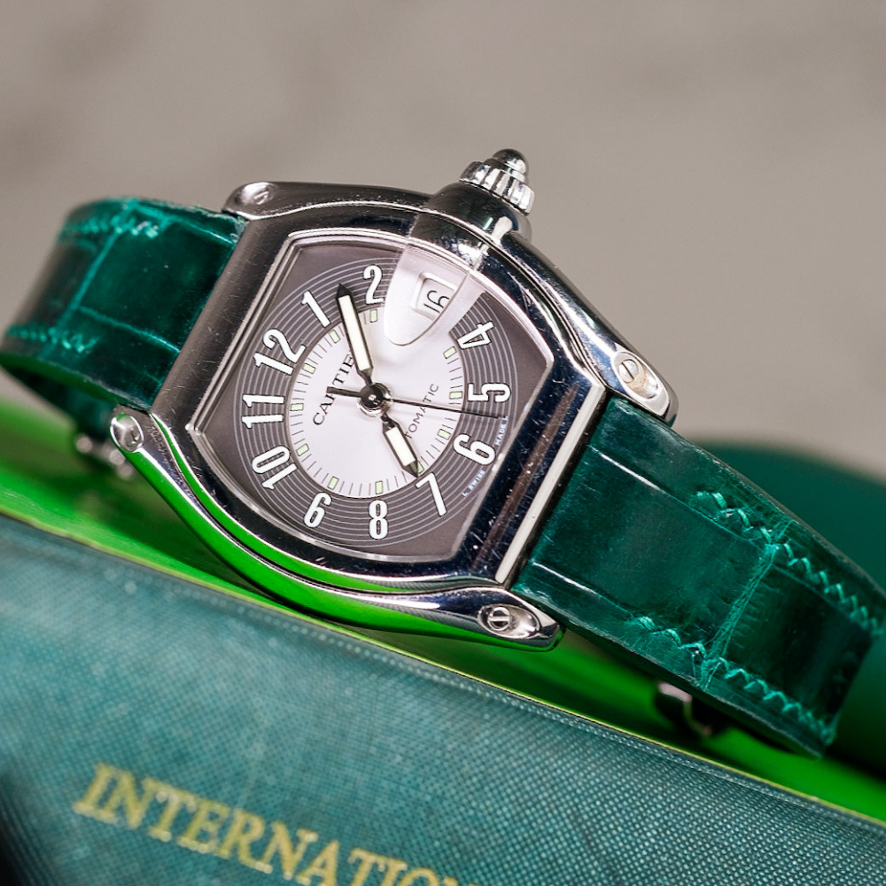 Alligator Leather Strap for Cartier Roadster