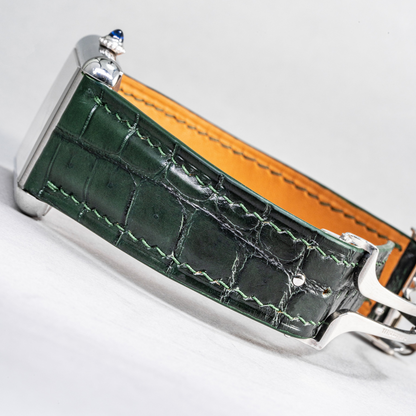 Alligator Leather Strap for Cartier Tank Must