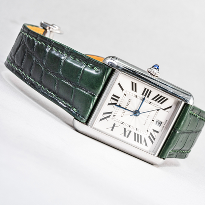 Alligator Leather Strap for Cartier Tank Must