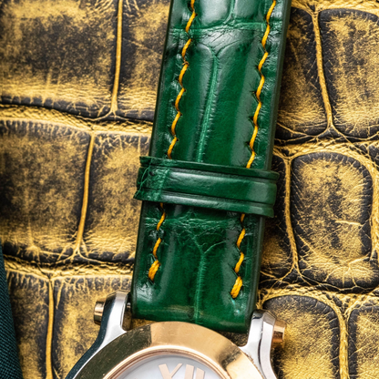 Alligator Leather Strap for Chopard Happy Sport Oval