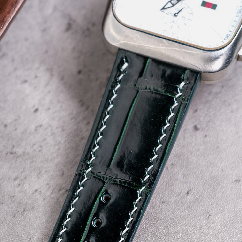 Alligator Leather Strap for Gucci Watch