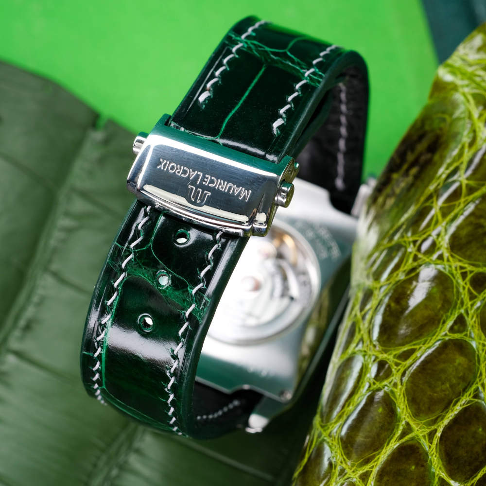 Alligator Leather Strap for Maurice Lacroix