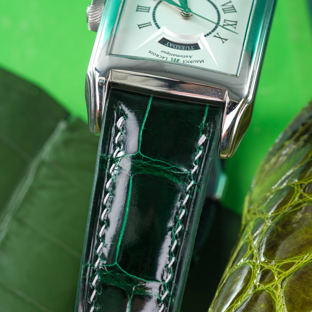 Alligator Leather Strap for Maurice Lacroix