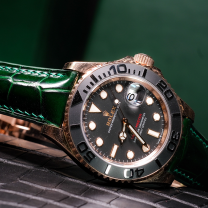 Alligator Leather Strap for Rolex Yacht-Master