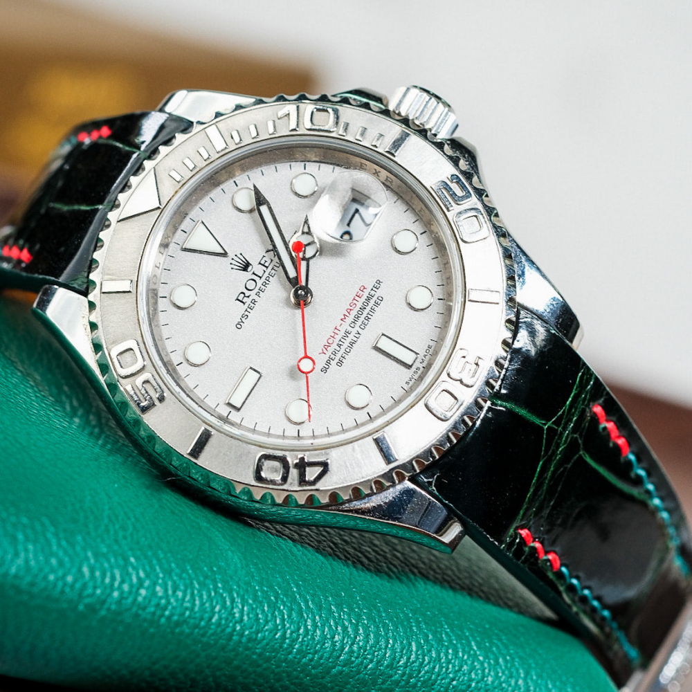 Alligator Leather Strap for Rolex Yacht-Master