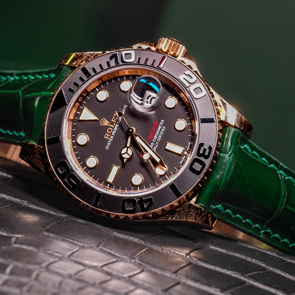 Alligator Leather Strap for Rolex Yacht-Master