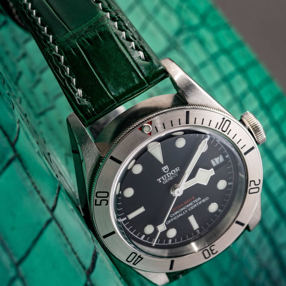 Alligator Leather Strap for Tudor Black Bay