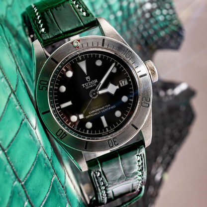 Alligator Leather Strap for Tudor Black Bay