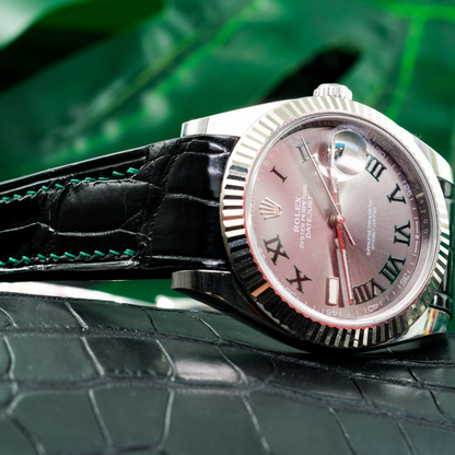 Alligator Leather Strap for Rolex Datejust