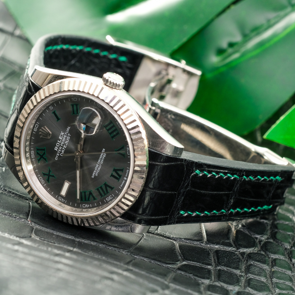 Alligator Leather Strap for Rolex Datejust
