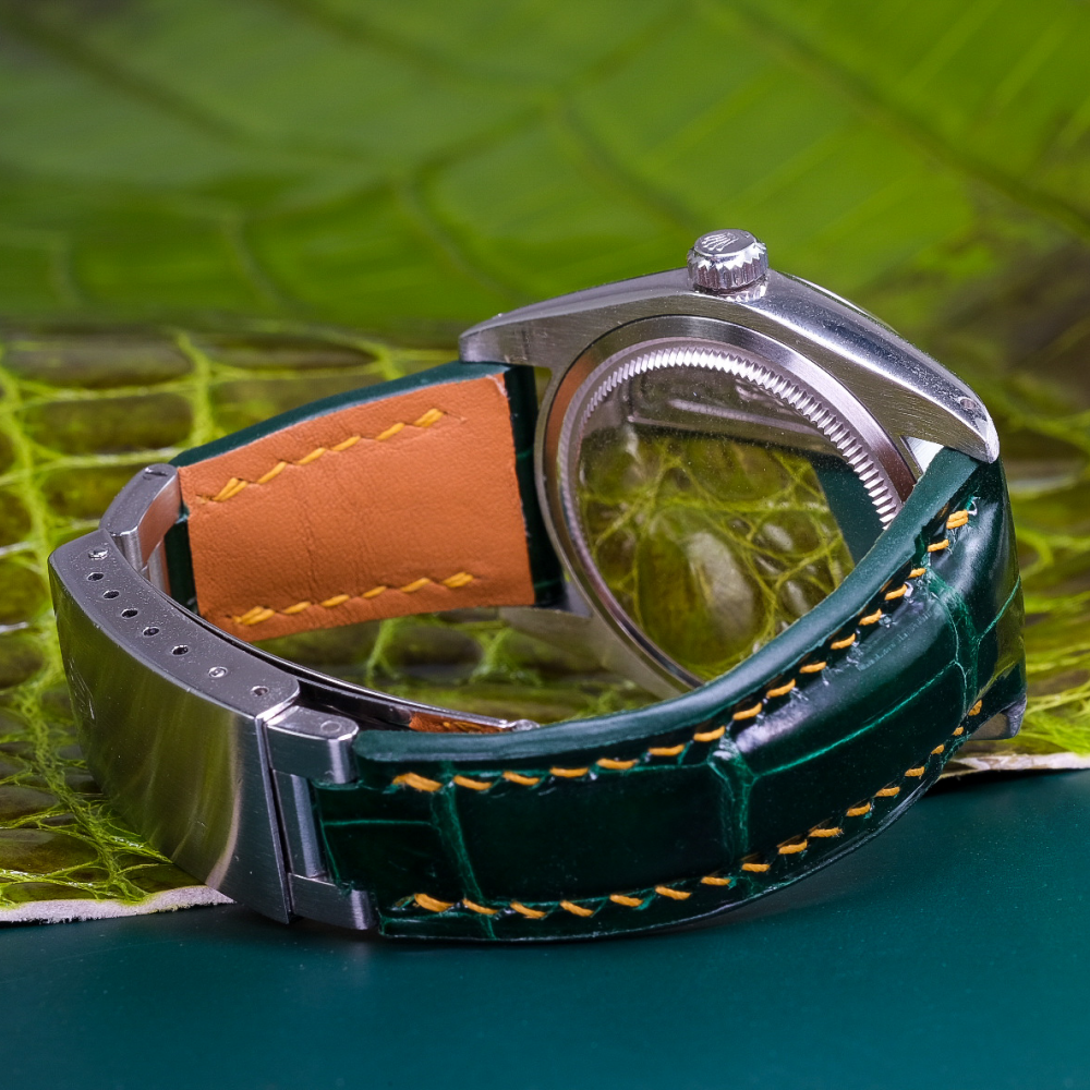 Alligator Leather Strap for Rolex Oyster Perpetual