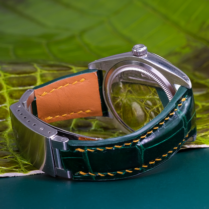 Alligator Leather Strap for Rolex Oyster Perpetual