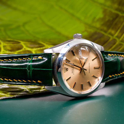Alligator Leather Strap for Rolex Oyster Perpetual