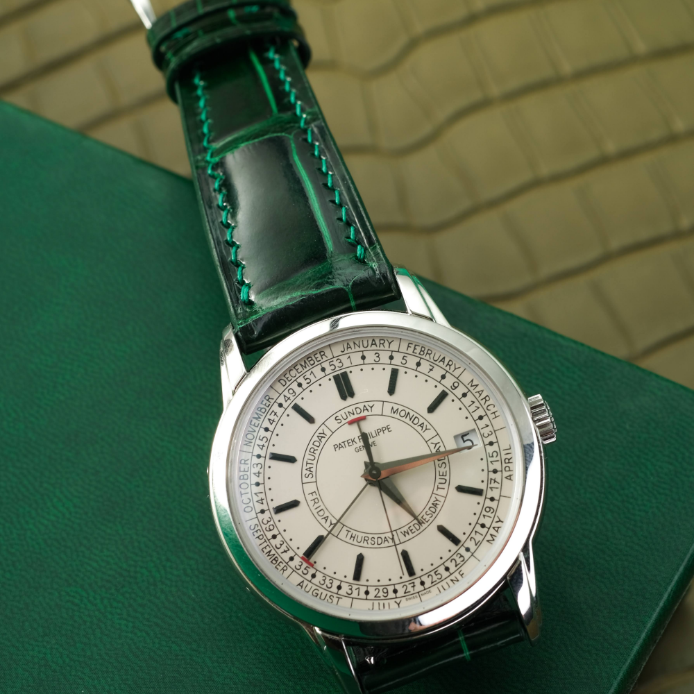 Alligator Leather Strap for Patek Philippe Weekly Calendar
