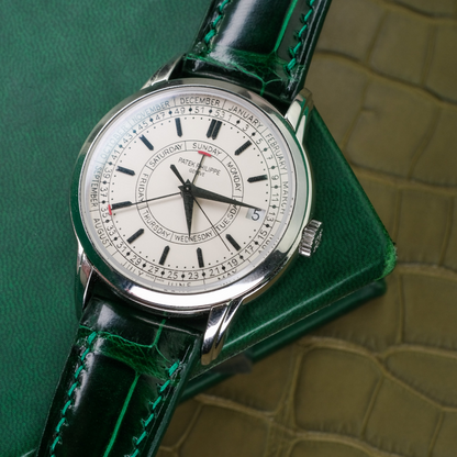 Alligator Leather Strap for Patek Philippe Weekly Calendar
