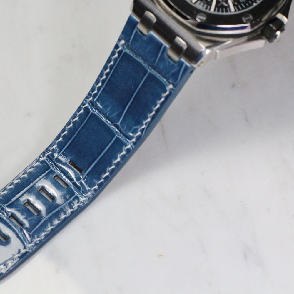 Alligator Leather Strap for AP Royal Oak Offshore 42mm